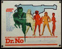d481 DR NO half-sheet movie poster '62 Sean Connery IS James Bond!