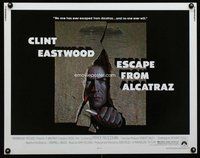 d489 ESCAPE FROM ALCATRAZ half-sheet movie poster '79 Clint Eastwood