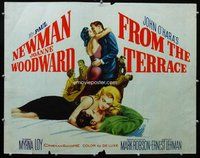 d511 FROM THE TERRACE half-sheet movie poster '60 Newman, Woodward, Loy
