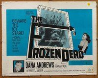 d512 FROZEN DEAD half-sheet movie poster '66 Dana Andrews, icy graves!