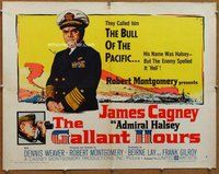 d517 GALLANT HOURS style B half-sheet movie poster '60 Admiral James Cagney
