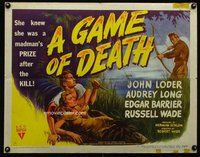 d519 GAME OF DEATH style A half-sheet movie poster '45 Robert Wise, Loder