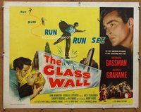 d521 GLASS WALL half-sheet movie poster '53 Gloria Grahame, Gassman