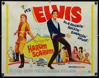 d531 HARUM SCARUM half-sheet movie poster '65 rockin' Elvis Presley!