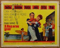 d541 HOLE IN THE HEAD style B half-sheet movie poster '59 Sinatra, Capra
