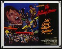 d580 LET'S SPEND THE NIGHT TOGETHER half-sheet movie poster '83 Jagger