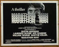 d593 MARATHON MAN half-sheet movie poster '76 Dustin Hoffman, Schlesinger