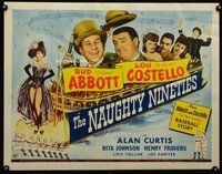 d010 NAUGHTY NINETIES half-sheet movie poster '45 Abbott & Costello!