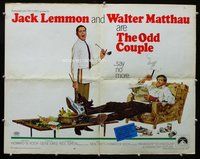 d620 ODD COUPLE half-sheet movie poster '68 Walter Matthau, Jack Lemmon