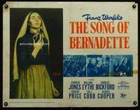d660 SONG OF BERNADETTE half-sheet movie poster '43 Norman Rockwell art!