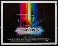 d665 STAR TREK half-sheet movie poster '79 Shatner, Nimoy, Bob Peak art!