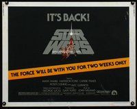 d666 STAR WARS half-sheet movie poster R81 George Lucas sci-fi classic!