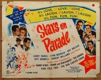 d667 STARS ON PARADE style A half-sheet movie poster '44 musical!