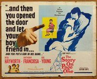 d669 STORY ON PAGE ONE half-sheet movie poster '60 Hayworth, Franciosa