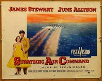 d673 STRATEGIC AIR COMMAND #2 half-sheet movie poster '55 James Stewart
