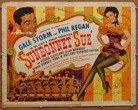 d675 SUNBONNET SUE half-sheet movie poster '45 Gale Storm, Phil Regan