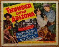 d691 THUNDER OVER ARIZONA style B half-sheet movie poster '56 Skip Homeier