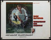 d692 THUNDERBOLT & LIGHTFOOT half-sheet movie poster '74 Clint Eastwood