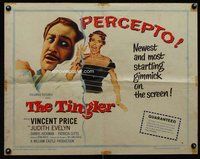 d696 TINGLER style A half-sheet movie poster '59 Vincent Price, Castle