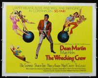 d722 WRECKING CREW style A half-sheet movie poster '69 Dean Martin