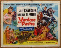 d727 YANKEE PASHA style B half-sheet movie poster '54 Chandler, Fleming