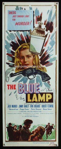 d058 BLUE LAMP insert movie poster '50 Basil Dearden, Jack Warner