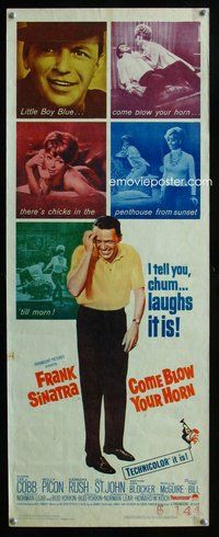 d083 COME BLOW YOUR HORN insert movie poster '63 Frank Sinatra