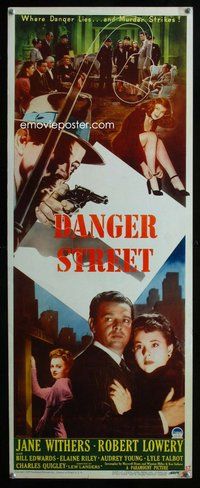 d094 DANGER STREET insert movie poster '47 Jane Withers, Lowery