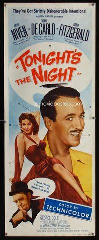 d151 HAPPY EVER AFTER insert movie poster '54 Tonight's the Night!