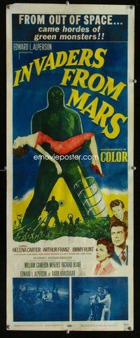 d179 INVADERS FROM MARS insert movie poster '53 classic sci-fi!