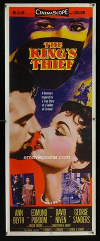 d192 KING'S THIEF insert movie poster '55 Ann Blyth, Edmund Purdom