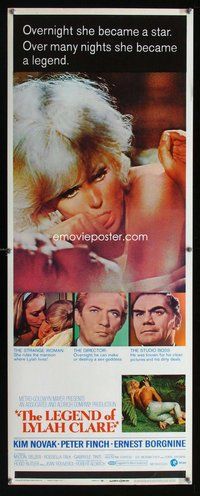d201 LEGEND OF LYLAH CLARE insert movie poster '68 sexy Kim Novak!