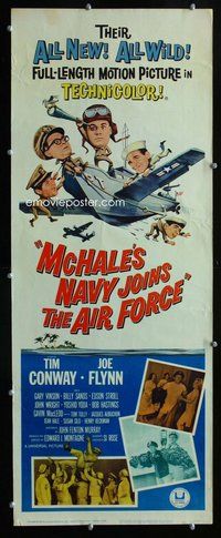 d222 McHALE'S NAVY JOINS THE AIR FORCE insert movie poster '65 Conway
