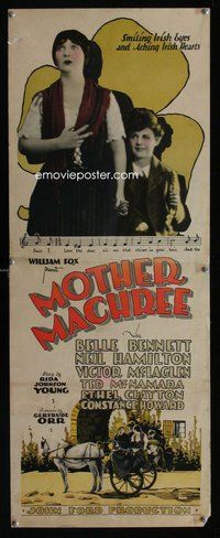 d231 MOTHER MACHREE insert movie poster '28 early Irish John Ford!