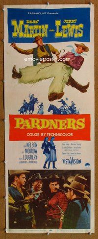 d253 PARDNERS insert movie poster '56 Jerry Lewis, Dean Martin