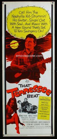 d325 THAT TENNESSEE BEAT insert movie poster '66 Merle Travis