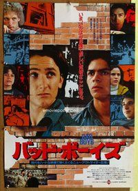 d755 BAD BOYS Japanese movie poster '83 Sean Penn, Reni Santoni