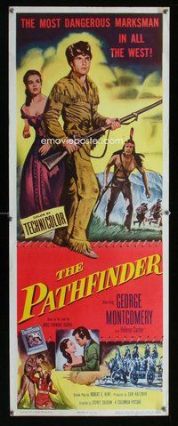 d255 PATHFINDER insert movie poster '52 George Montgomery, Carter