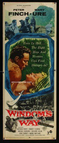 d355 WINDOM'S WAY insert movie poster '58 Peter Finch, Mary Ure