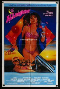 e028 ALLNIGHTER one-sheet movie poster '87 sexy rock star Susanna Hoffs!