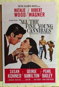 e026 ALL THE FINE YOUNG CANNIBALS one-sheet movie poster '60 Natalie Wood
