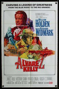e029 ALVAREZ KELLY one-sheet movie poster '66 William Holden, Widmark