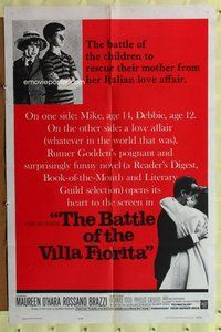 e067 BATTLE OF THE VILLA FIORITA one-sheet movie poster '65 Maureen O'Hara