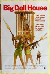 e076 BIG DOLL HOUSE one-sheet movie poster '71 Pam Grier, sexy caged girls!