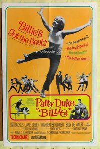 e081 BILLIE style A one-sheet movie poster '65 Patty Duke, Backus, Greer