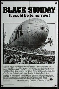 e089 BLACK SUNDAY one-sheet movie poster '77 John Frankenheimer
