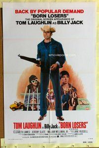 e109 BORN LOSERS one-sheet movie poster R74 Tom Laughlin IS Billy Jack!