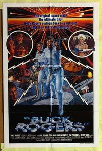 e132 BUCK ROGERS style B one-sheet movie poster '79 classic sci-fi comic!