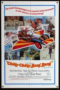 e163 CHITTY CHITTY BANG BANG style B one-sheet movie poster '69 Dick Van Dyke