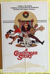 e164 CHRISTMAS STORY one-sheet movie poster '83 best classic Xmas movie!